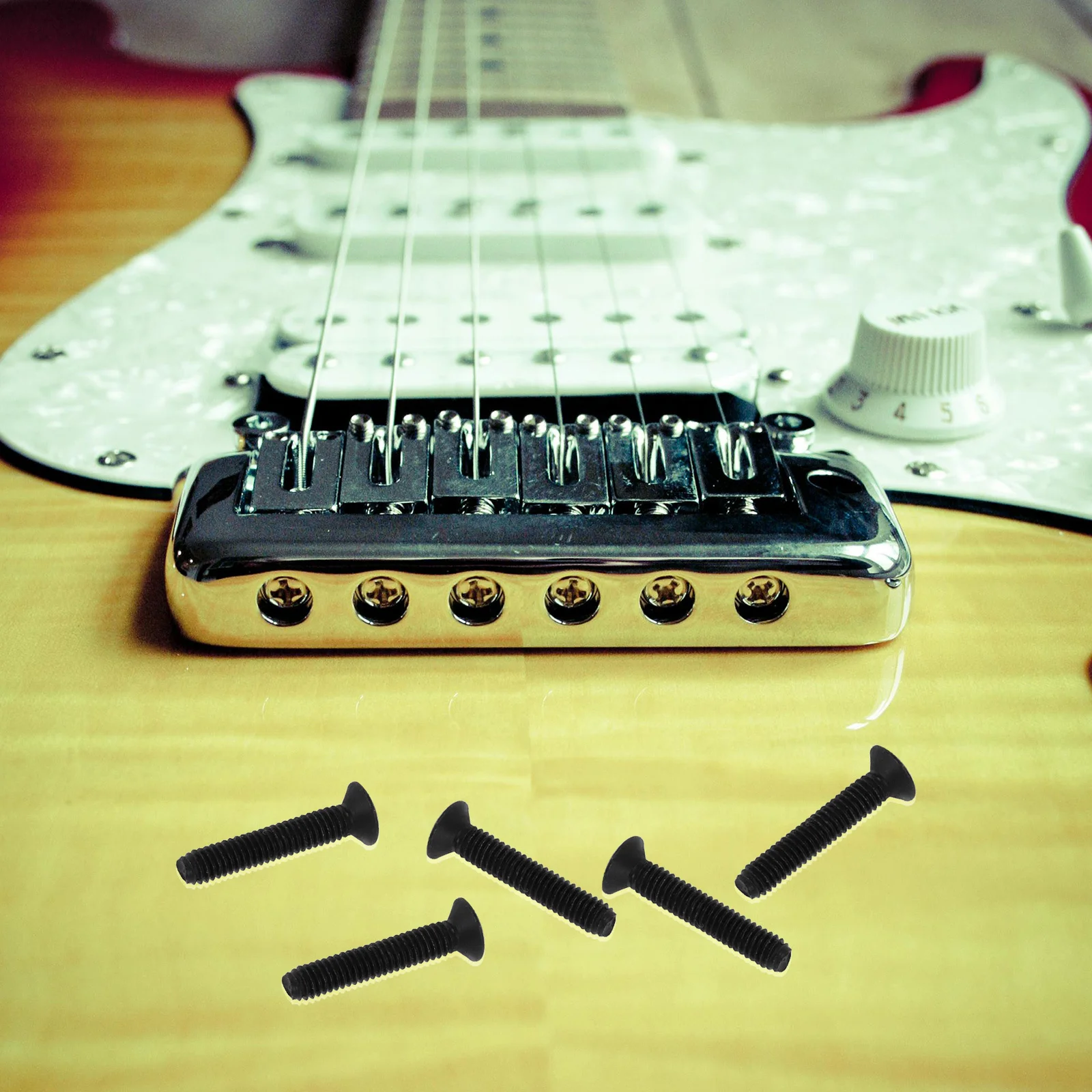 

Guitar Button Screw Washer Electric Screws Kit Mounting for Tuner Pegs Acoustic Parts Tuning