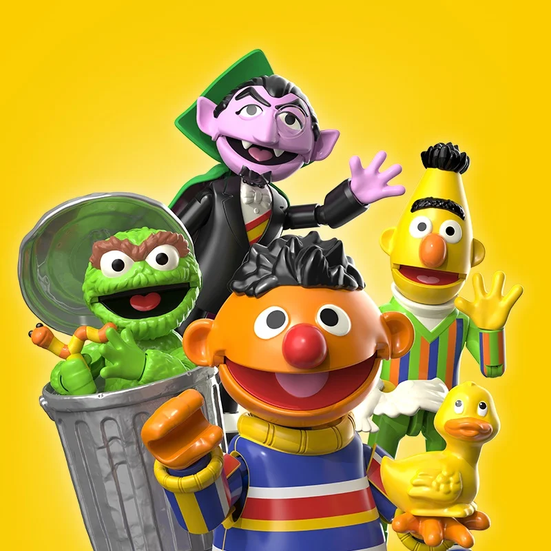 لعبة جديدة من Brokees Jimmu Man Sesamestreet Magic Edition Emo Cookie Monster Big Bird Ernie Abby Elmo Bert Count أوسكار مجمعة
