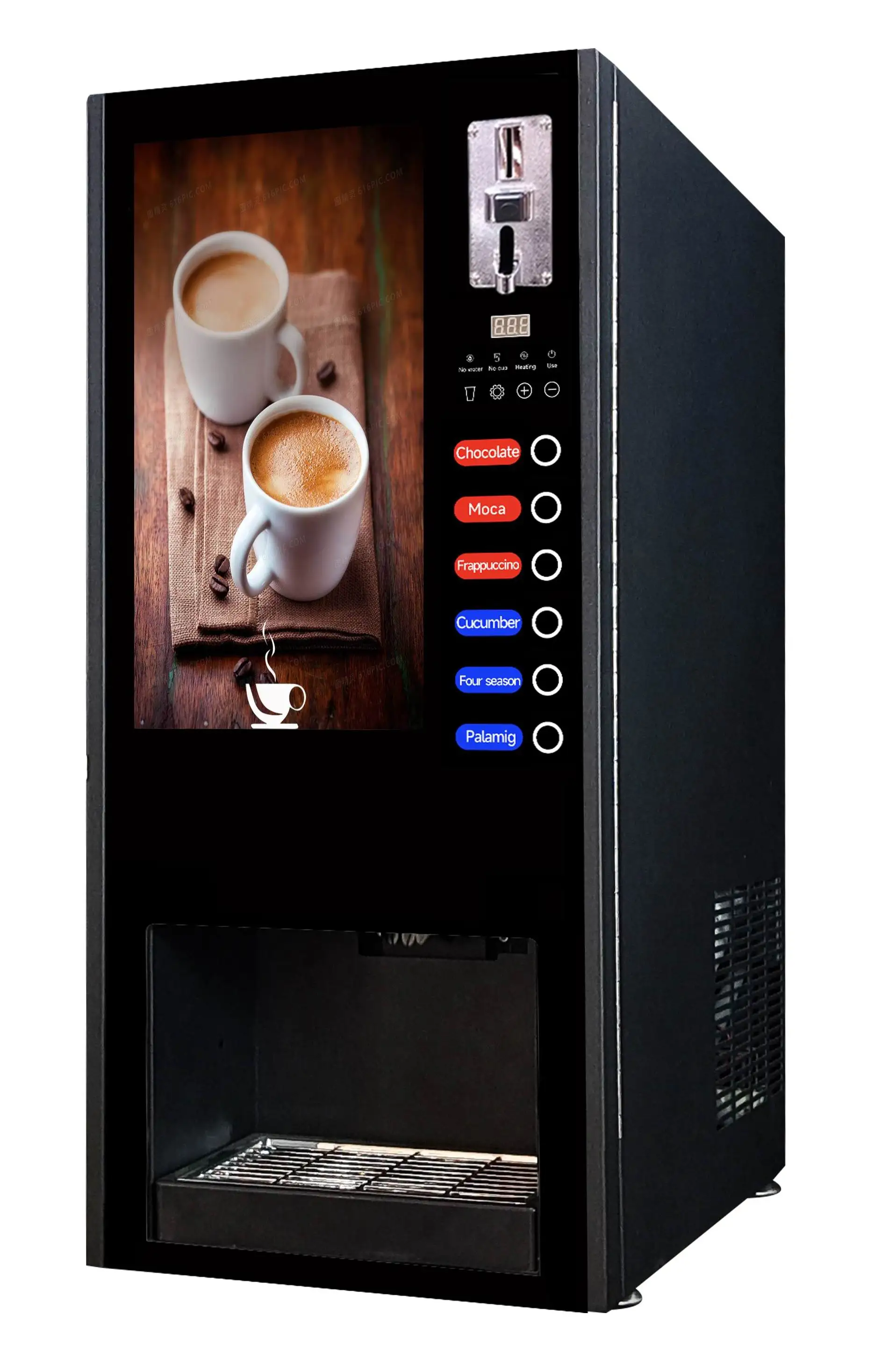 V-30SCT Coin-operated 3 Hot 3 Cold Instant Coffee Vending Machine Coin Coffee Machine Automatic Coffee Dispenser