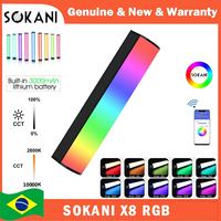 【DO BRASIL】Sokani X8 RGB Stick LED Video Light Handheld Tube Wand CTT Photography Lighting with 3600mAh Battery APP Control