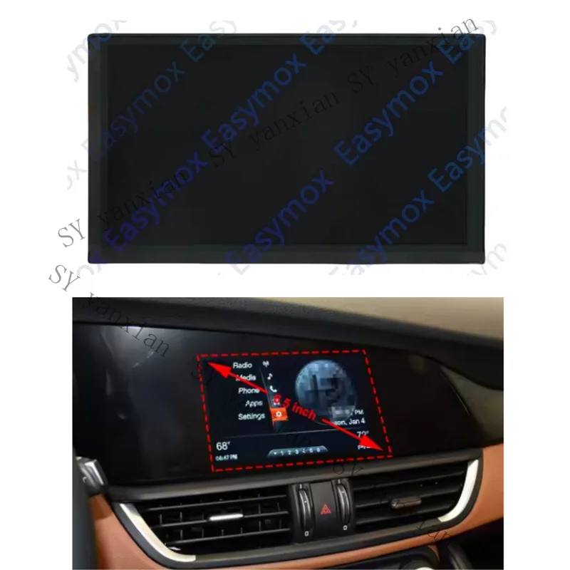 SY+ 6.5; LCD Display Screen For Alfa Romeo Giulia 2015-2023 Car GPS Navigation Screen