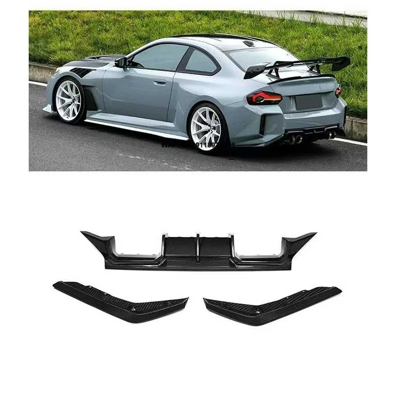 

High Quality Dry Carbon Fiber CT Style Rear Diffuser for G87 M2 Coupe 2023+ Rear Bumper Lip Perfect Fitment