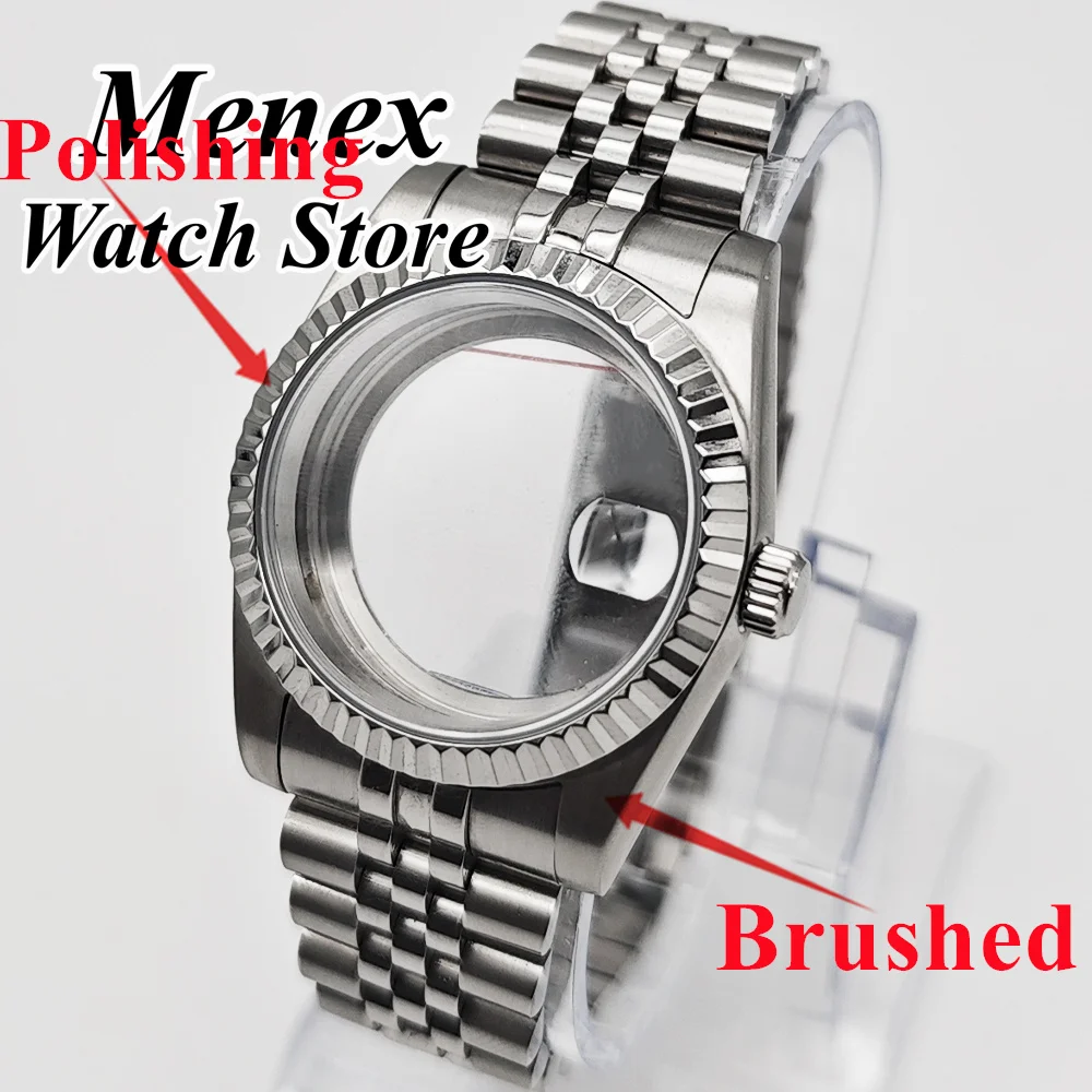 

Корпус для часов NH35, 36 мм/39 мм, серебристый, из нержавеющей стали, подходит для механизмов NH35, NH36, ETA2824, 2836, Miyota82-DG, аксессуары для часов.