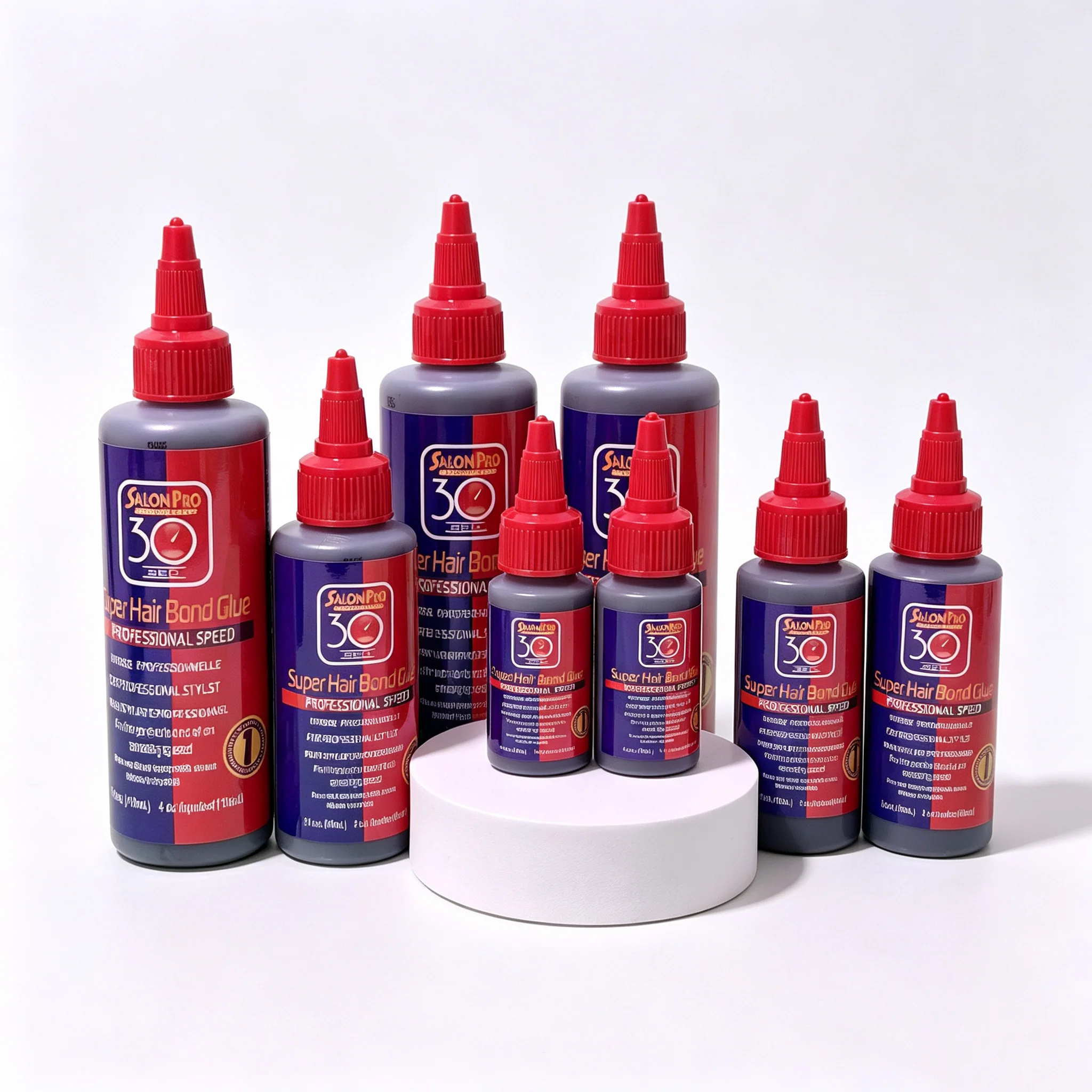 Wholesale Salon Pro 30 Sec Super Hair Bond Glue 1oz 30ml, Professional Bonding Adhesive, Fast-Drying Wig Glue, Strong Hold)