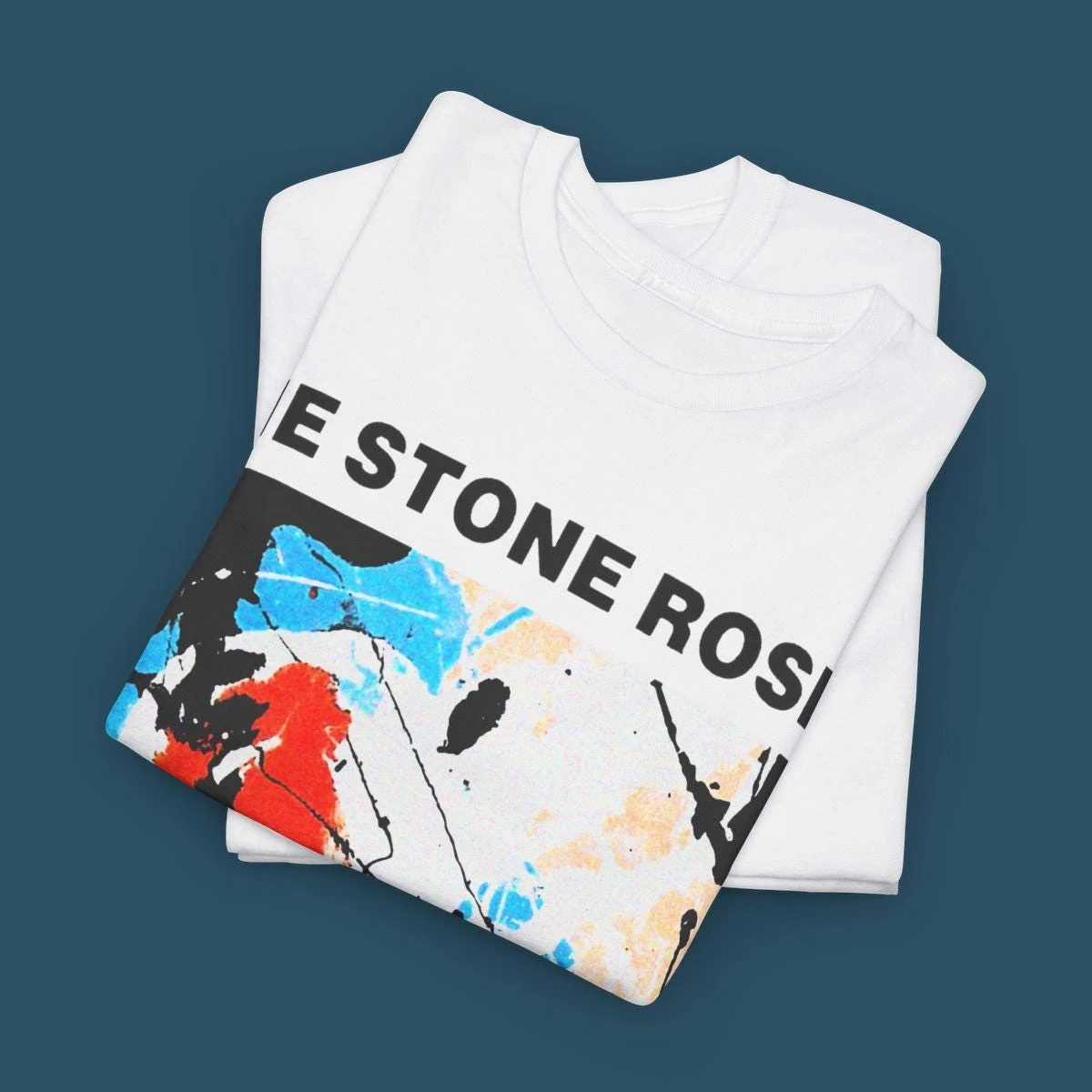 British Rock Band The Stone Roses' Classic Single 'I Wanna Be Adored' Short Sleeved T-shirt