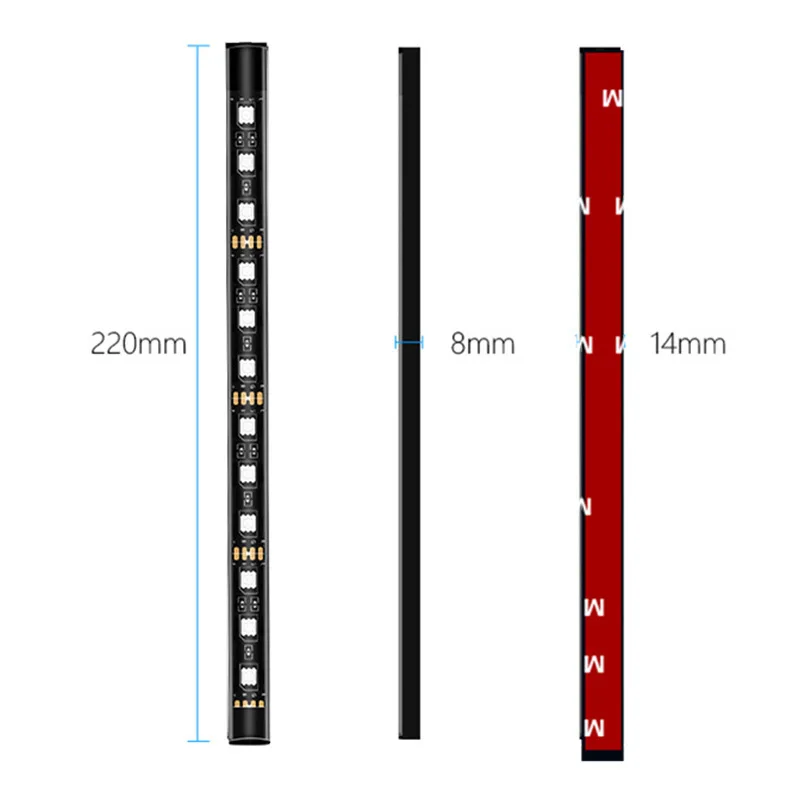 LED Strips for Motorcycle Backlight Light Motorcycle Bottom Lightning APP Sound Control RGB Waterproof Flexibility Ambient Lamp