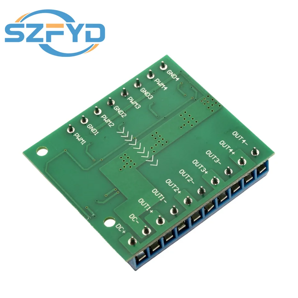 4-канальный контроллер переключателя ШИМ MOSFET — изолированная плата драйвера оптопары для светодиодного освещения и управления двигателем постоянного тока