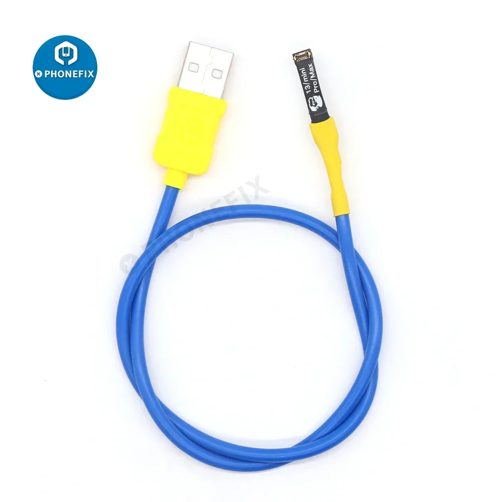 Mecânico DC Power Supply Boot Line, controle atual, cabo de teste, conector da bateria, suporte para iPhone 6P para 15 dispositivos, Repair Tool