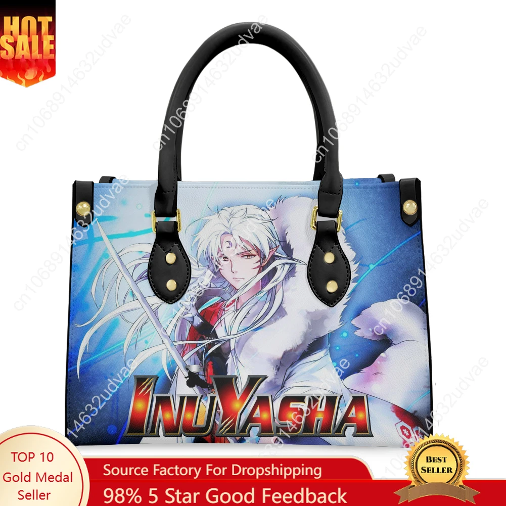 

Inuyasha Sesshomaru Purse Mens Womens New Shoulder Crossbody Bag Personalized Handbag Business Commuter Leather Tote Bag Gift
