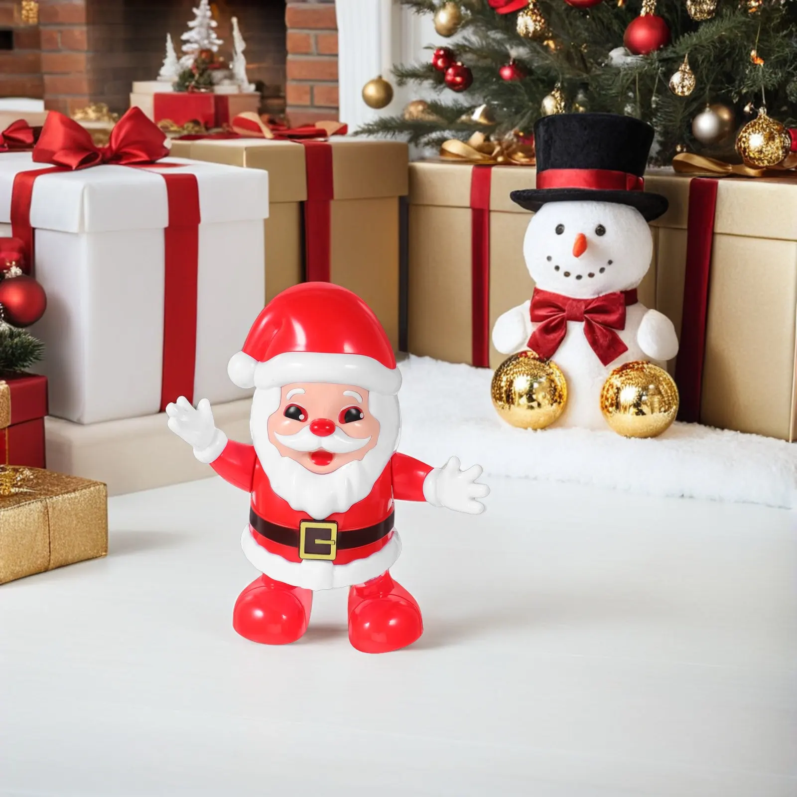 Christmas Dancing Santa Electric Xmas Party Favor Swinging Santa Holiday Decoration Battery Operated Dancing Toy