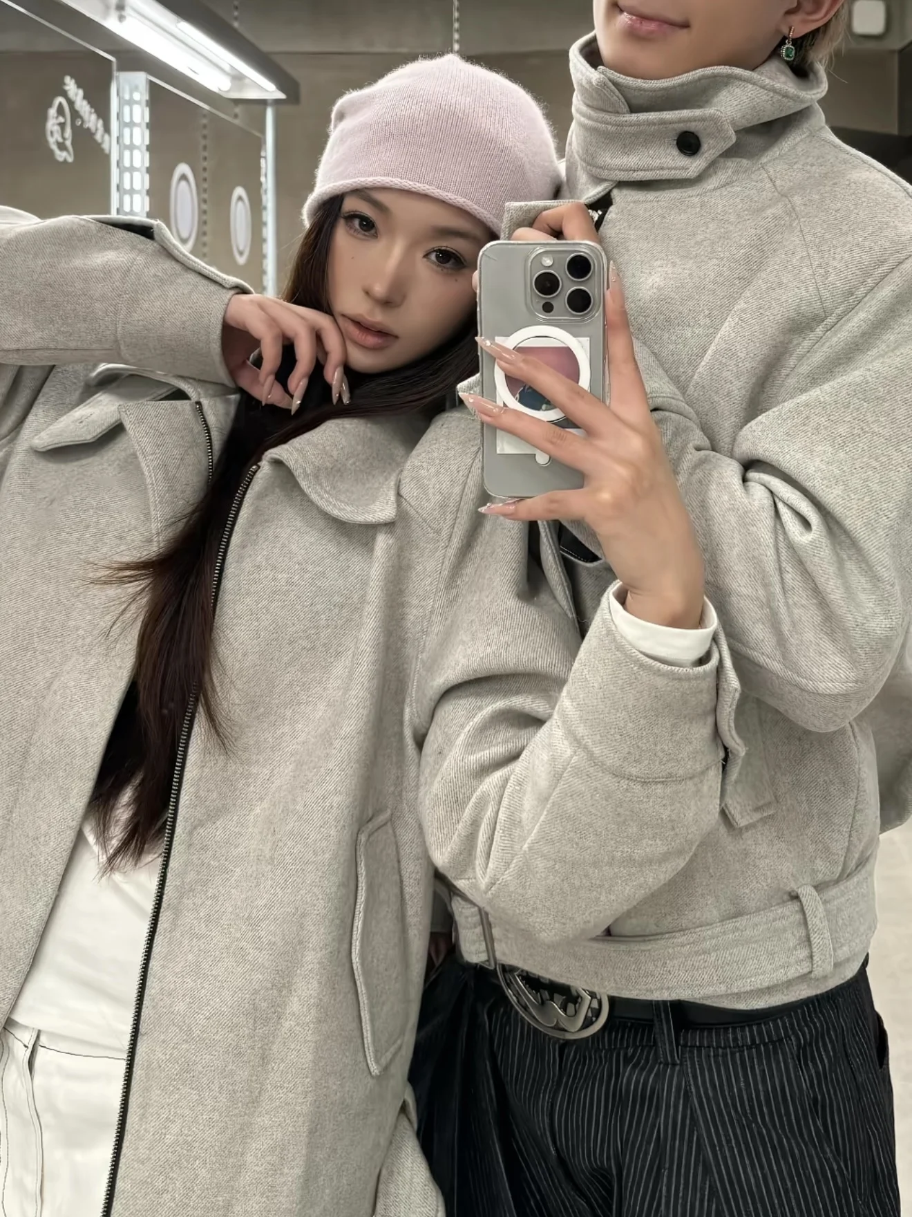 

Осенне-зимний галстук Cleanfit, воротник-стойка с воротником-стойкой в американском стиле ретро, верхняя одежда с внутренним дизайном