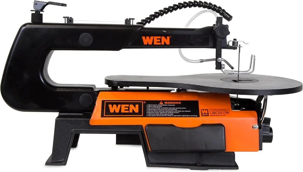 

Variable Speed Scroll Saw 16 Inch with Work Light, 400-1600 SPM, Tool-Free Blade Change, Wood Cutting