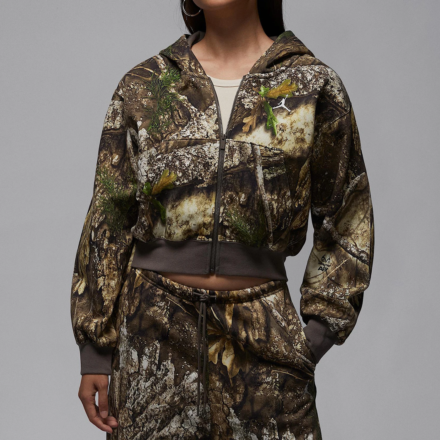 

Nike Authentic JORDAN Women's Fashion Short Plush Hooded Jacket HV0470-133