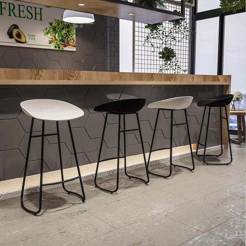 

Simple Kitchen Bar Chair Manicure Nordic Counter Balcony Accent Chair Coffee Outdoor Sillas Para Comedor Furniture HD50BY