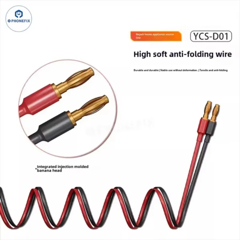 Cable de arranque de energía YCS D01 en línea de detección de carga para IPhone 6-16 Pro Max Huawei Mate40 herramienta de cable de alimentación de mantenimiento de prueba