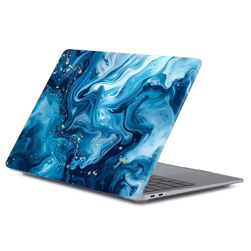 Laptop-Hülle für MacBook Air 15 M4 2025 Modell A3241 15,3-Zoll M2 M3 Hartschale für MacBook Pro 13 14 16 M1 Max Marmor-Print-Hülle