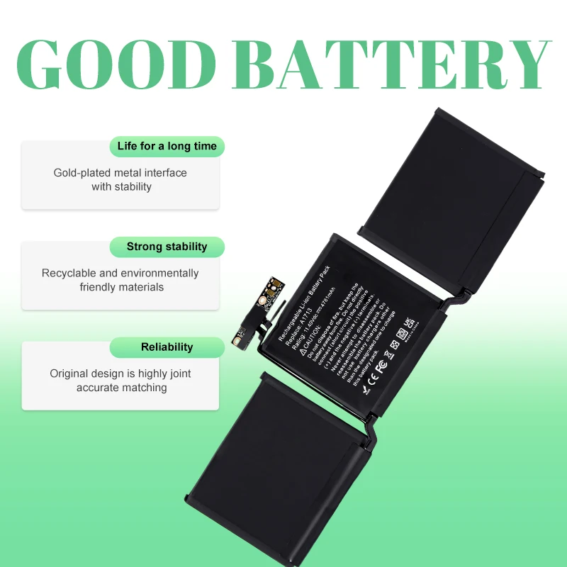 A1493 A1713 A1618 A1321 A1322 A1819 A1417  Laptop Battery For Macbook Pro 13