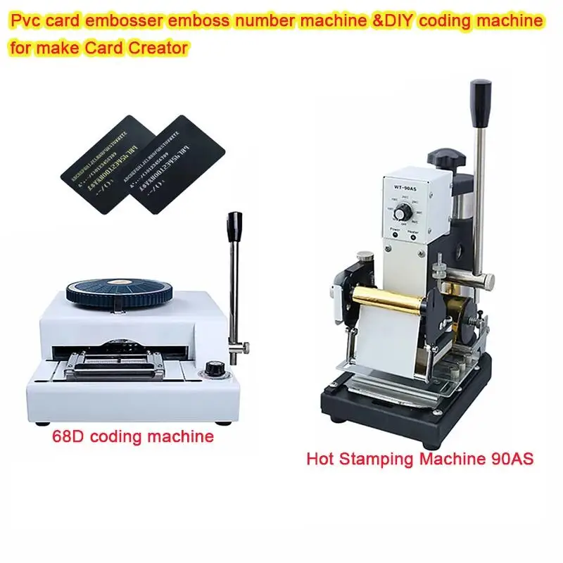 

PVC Card Embossing Machine Letterpress Rotogravure Printing Bronzing Machine For Make Name Card Code Printer