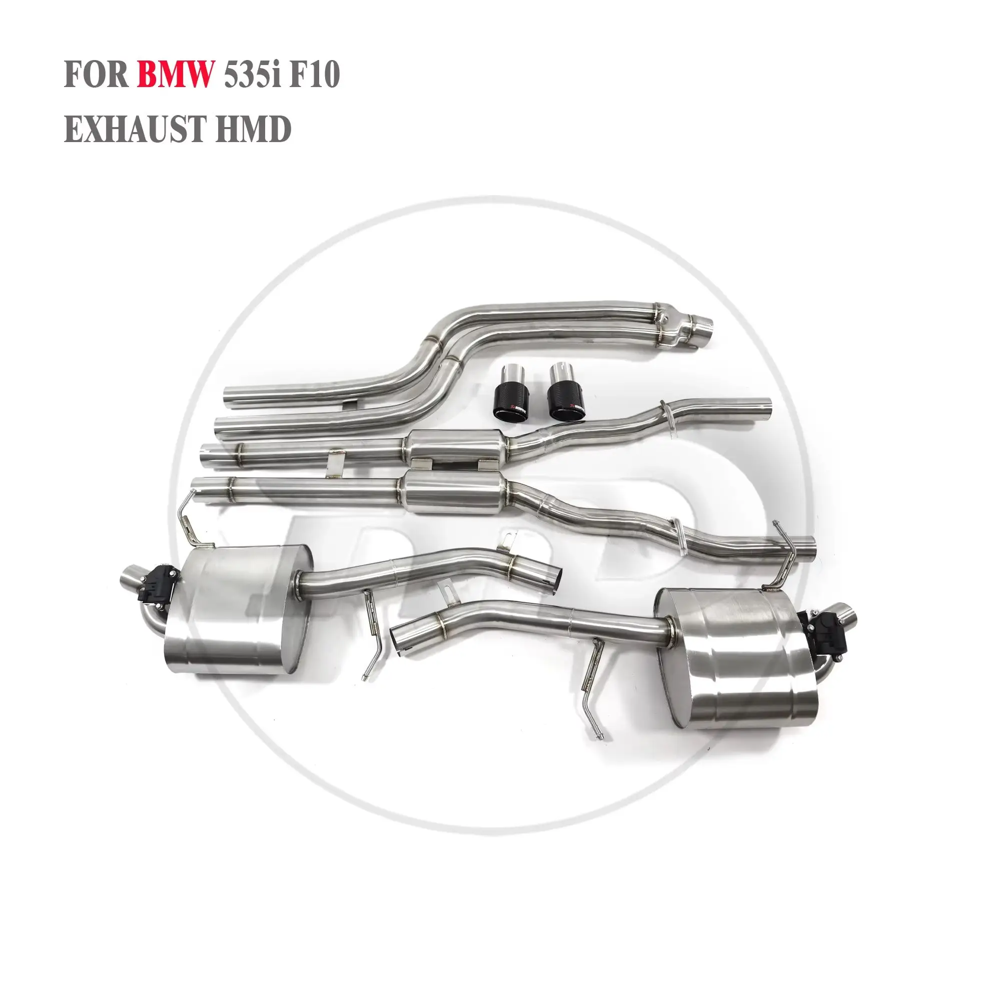 HMD Exhaust System Performance Catback for BMW 535i F10 N55 Engine 3.0T 2010-2016 Muffler With Valve