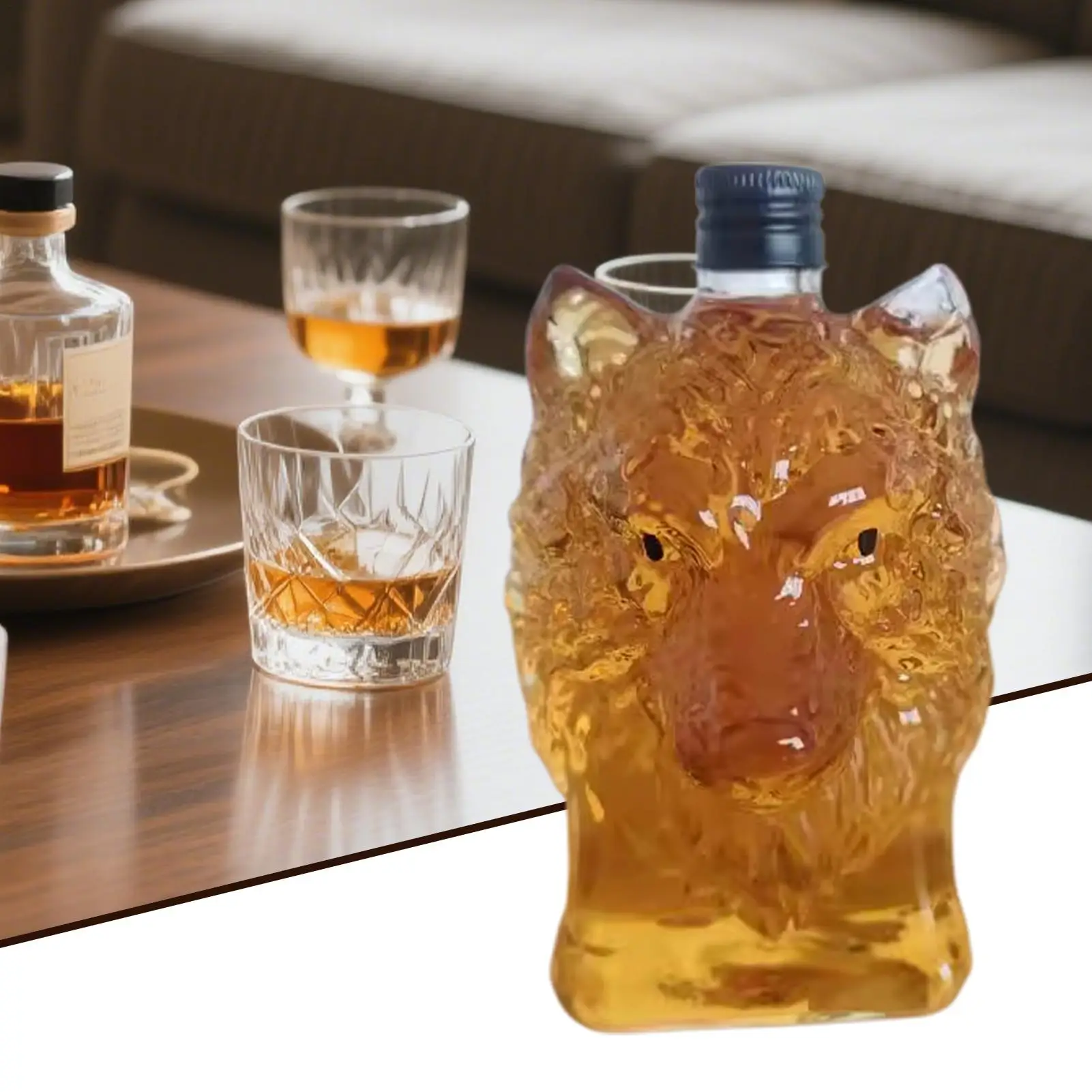 Wolf Art Statue Weinflasche Wh – Glass Decanter Whiskey Bewertung und Preis