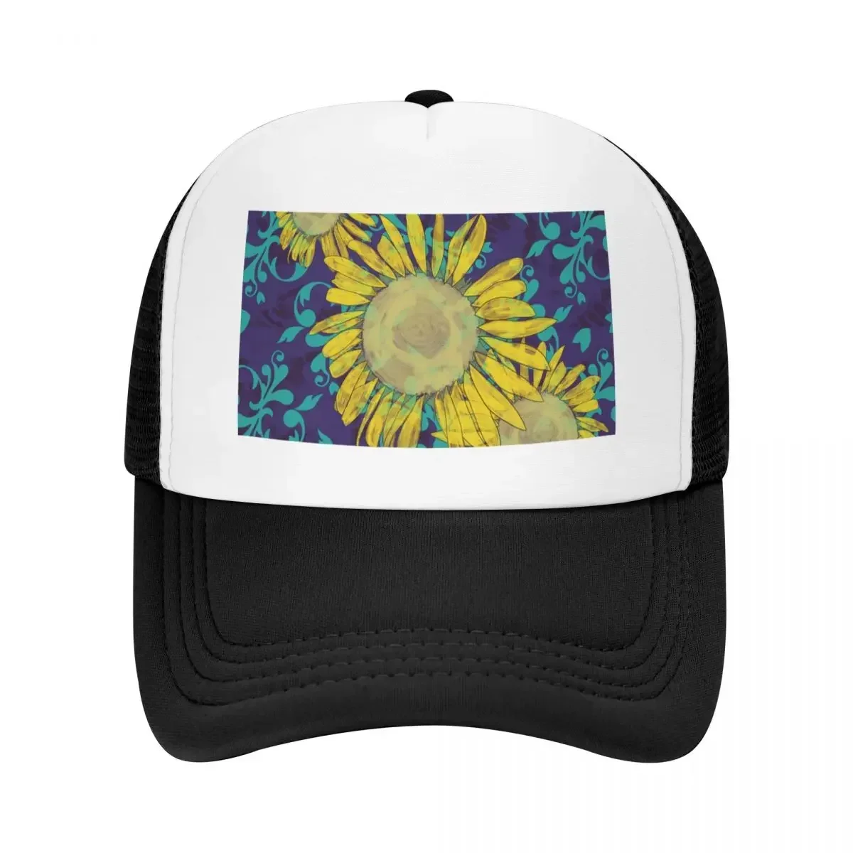 When midnight meets sunflower Baseball Cap Kids Hat Military Cap Man Male Women's