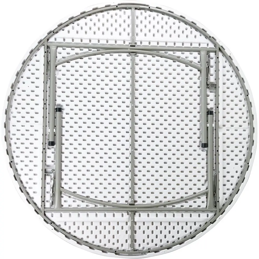 طاولة قابلة للطي من البلاستيك الأبيض متعددة الاستخدامات لجميع الأحداث - للاستخدام الداخلي والخارجي