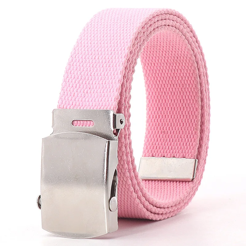 Wholesale ROHS Standard  Men's  Military  Slide Buckle Belt Canvas Automatic  32 mm   Waistband  Versatile Accessory Belts