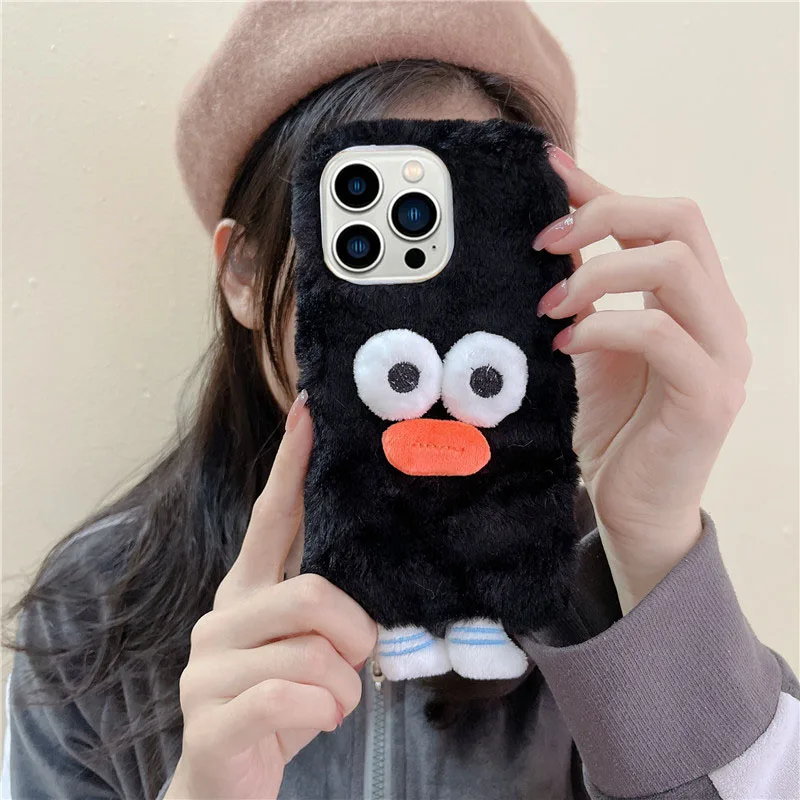 

For Samsung A01 A11 A31 S10 S9 S8 S7 A02S A03 A10 A20 A30 A40 A50 A70 Cute Cartoon Funny Plush Sausage Mouth Monster Phone Cases