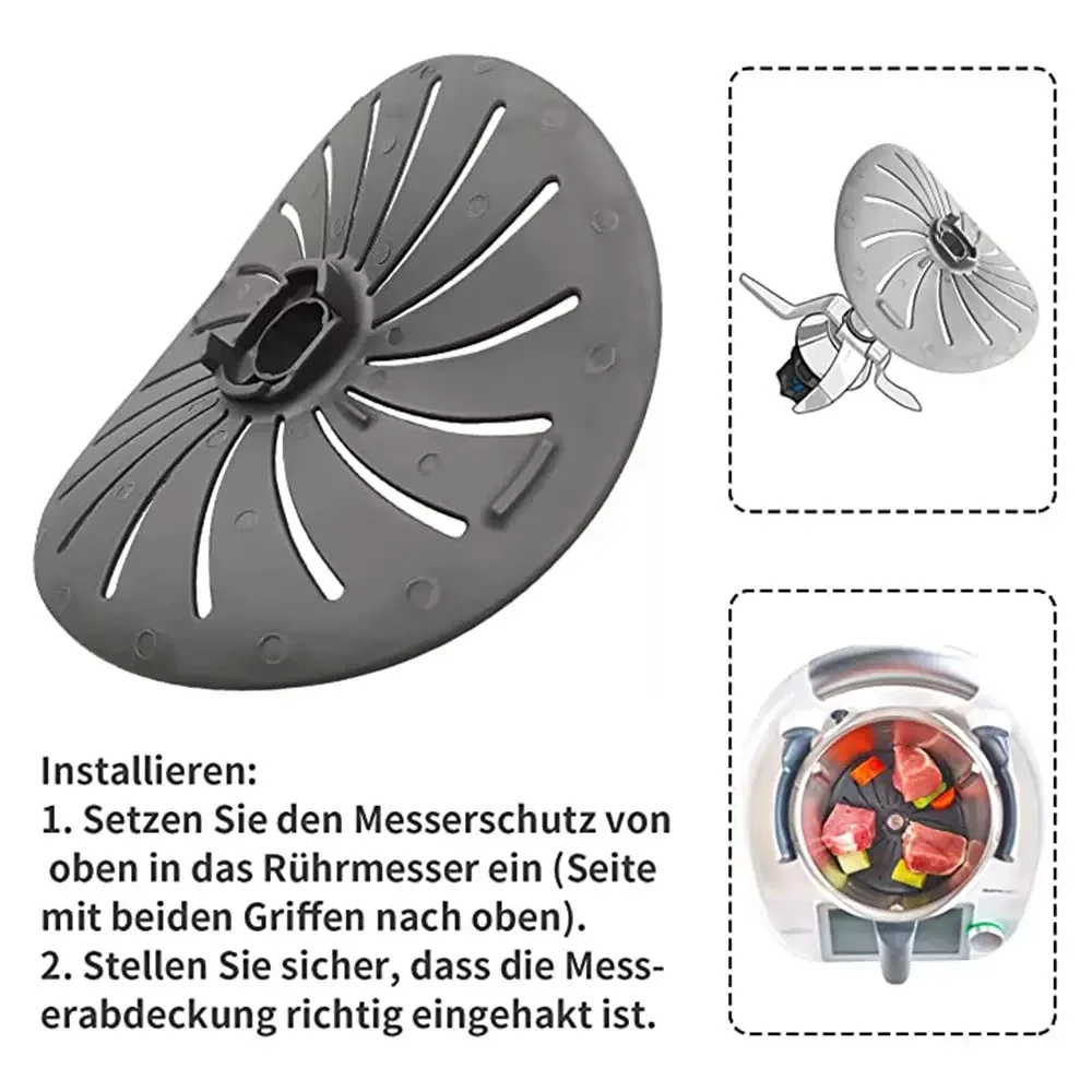 Thermomix BIMBY TM5 TM6 TM31 couvercle de lame protecteur de couvercle de couteau Compatible avec Vorwerk robot culinaire rotatif lunette outil de cuisine