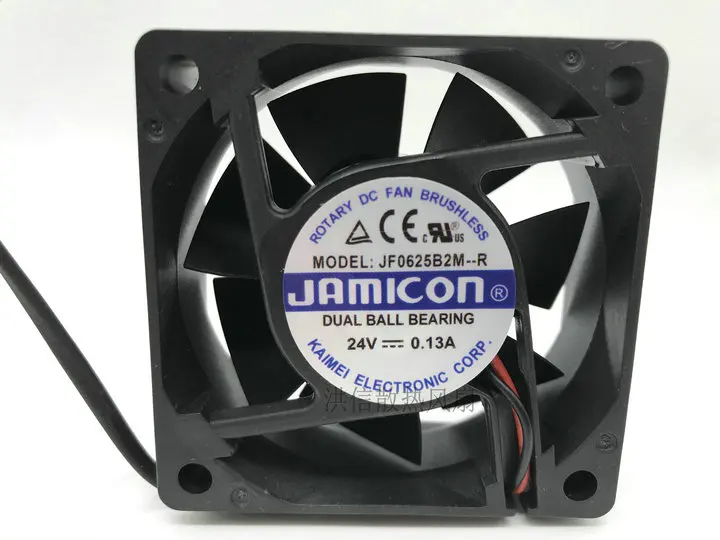 

Бесплатная доставка, новый JAMICON 6025 JF0625B2M-R 24V 0.13A 6 см, преобразователь частоты, охлаждающий вентилятор