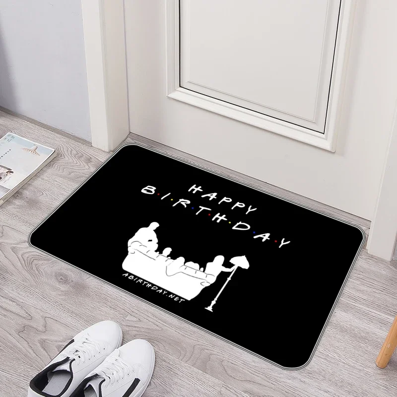 Doormat for Entrance Door Friends Tv Show Non-slip and Washable Kitchen Mat Carpet Bath Doormats Anti Prayer Rug Kawaii Hallway