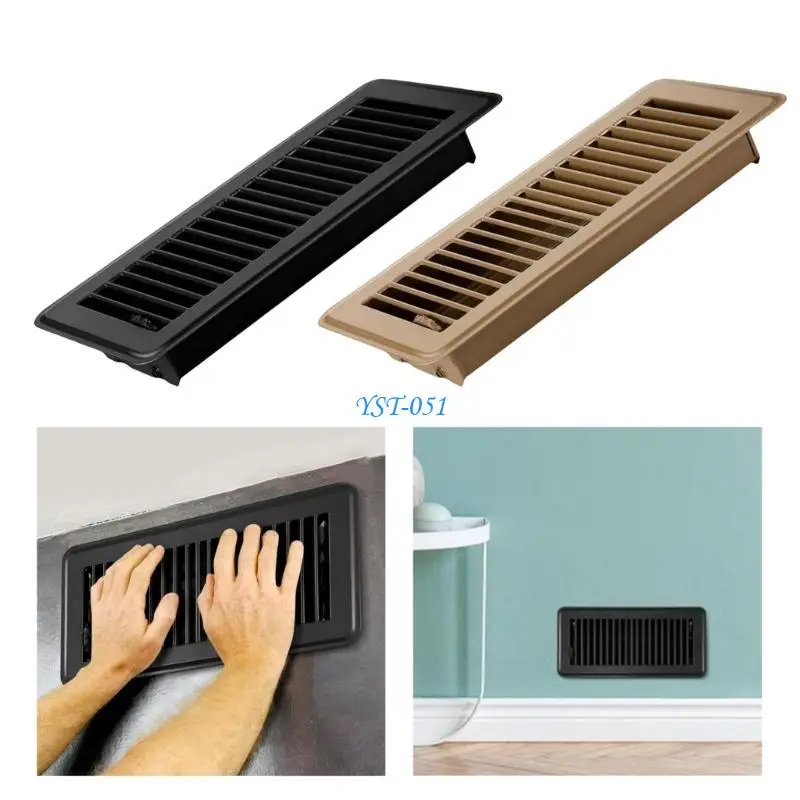 E15A Floor Register Covers Easy Adjust Damper Home Ventilation Covers Easy Adjust Damper for Enhances Room Ventilation