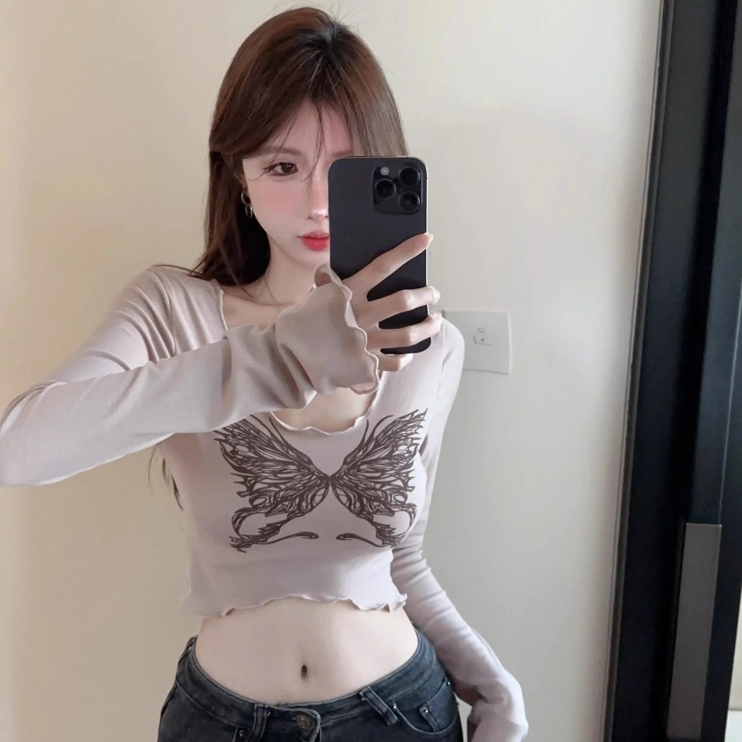 Crop Top T-shirts Geel Lichtgewicht Glad Ontspannen Knoop Elasticiteit Positief Comfortabel Zacht Licht Bodems Prevalent Dames