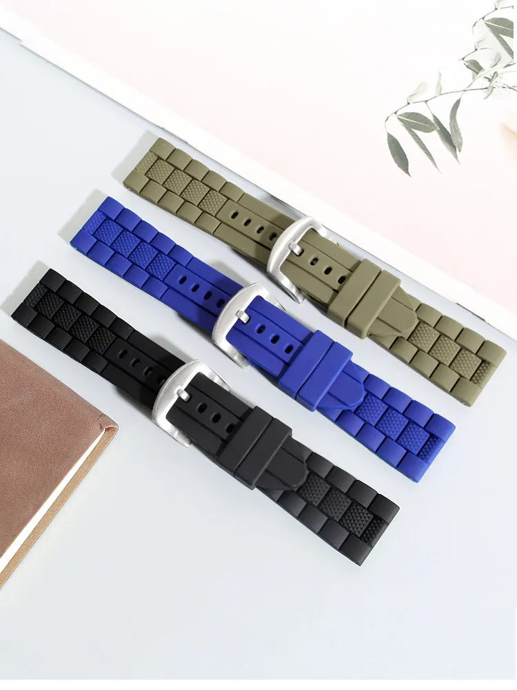 Suitable for Citizen Blue Angel Strap AT8020-03L Air Eagle JY8035 Waterproof Silicone Strap 23mm