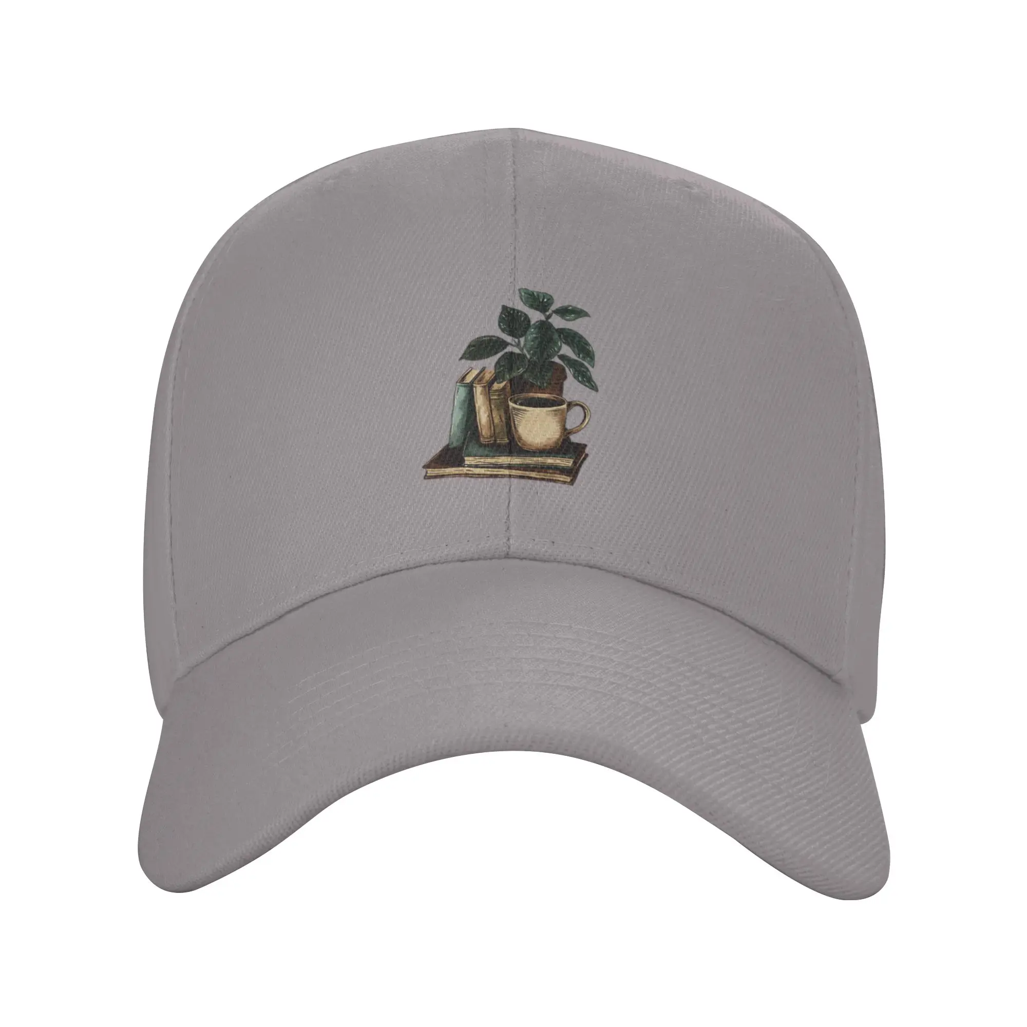 Hot Sale Relaxing Coffee and Books Baseball Cap  Classic Hats For Men  Leisure Activity Hats For Men