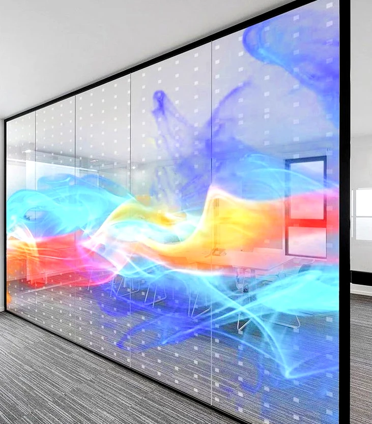 95% Transparency IP65 Waterproof Outdoor Transparent LED Screen, Wifi for Mall Window Display, AliExpress Hot Sale