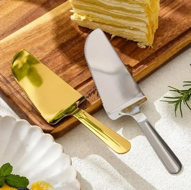 1PC Kitchen Stainless Steel Cakes Shovel Knife Pie Pizza Cheese Server Cakes Divider Knives Bread Shovel Kitchen Baking Tool