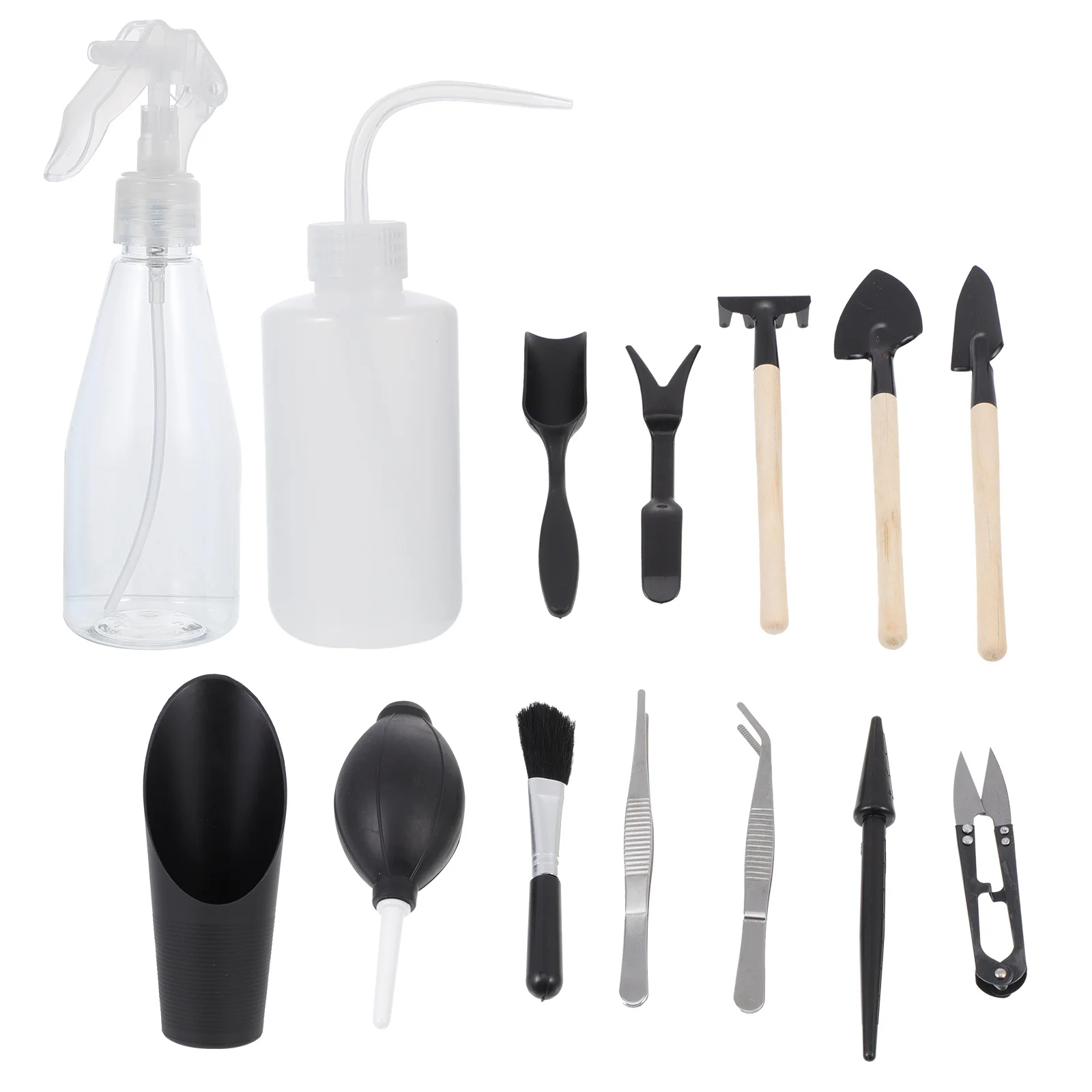 

1 set 1 Set Mini Garden Tools Kit For Succulents Bonsai Planting Transplanting Weeding Digging Pruning Soil Loosening Gardening