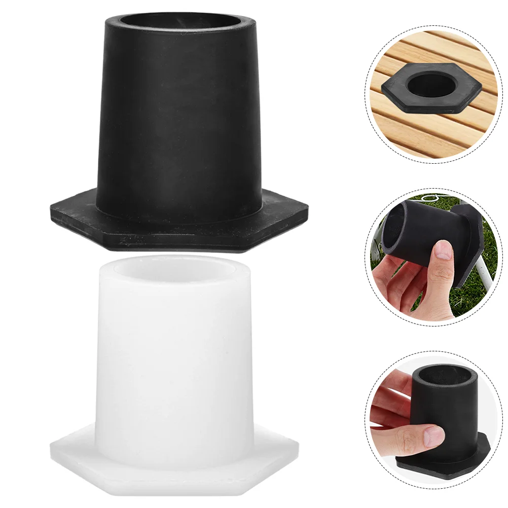 2 Pcs Granite Heavy Outdoor Umbrella Base Stablizer 800X800X650CM Silica Gel Silicone Table Plug Patio Hole