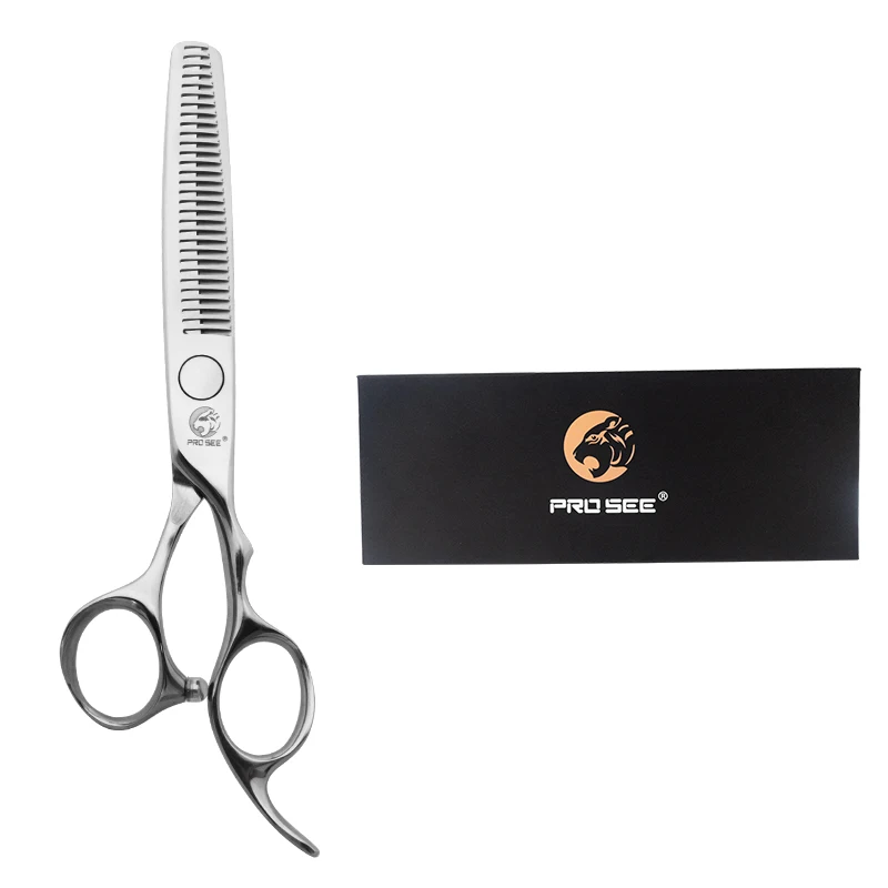 

PROSEE CA-630 Japan Sus440c Hair Thinning Scissors of Barber Kit Hairdresser Material From Barber Shop