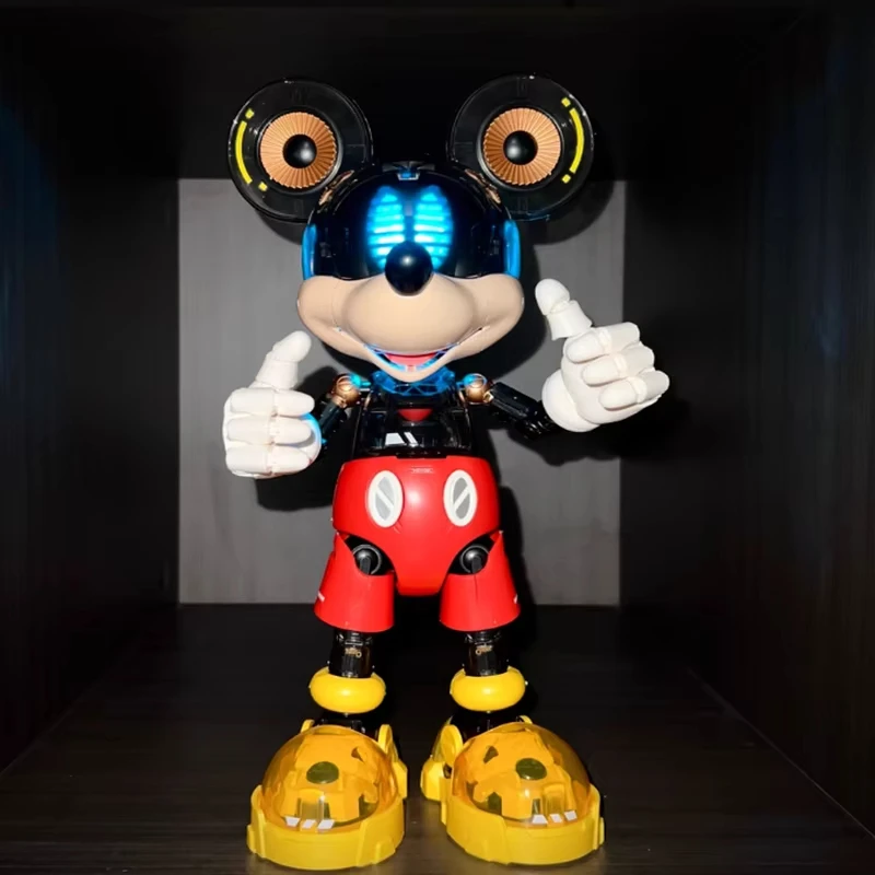 Cyber ​ ​ Mickey Mouse Donald Duck Bausteine Montage-Spielzeug Cartoon Anime Actionfigur Puppe Modell Schreibtisch-Ornamente Geburtstagsgeschenke Spielzeug