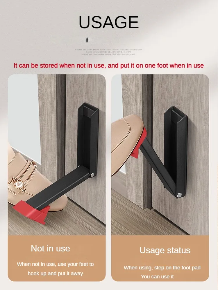 Folding self-adhesive door stopper, anti-theft door retainer, bedroom door buffer, magnet, wind proof and silent door stopper