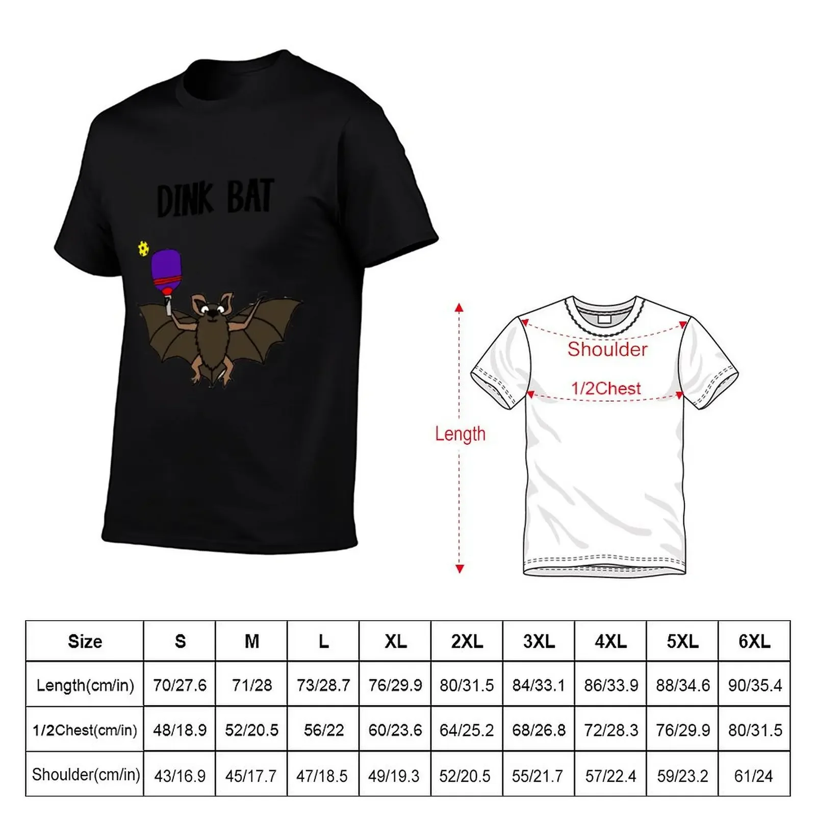 Funny Dink Bat Pickleball Player Pun T-Shirt street wear Blouse mens tall t shirts