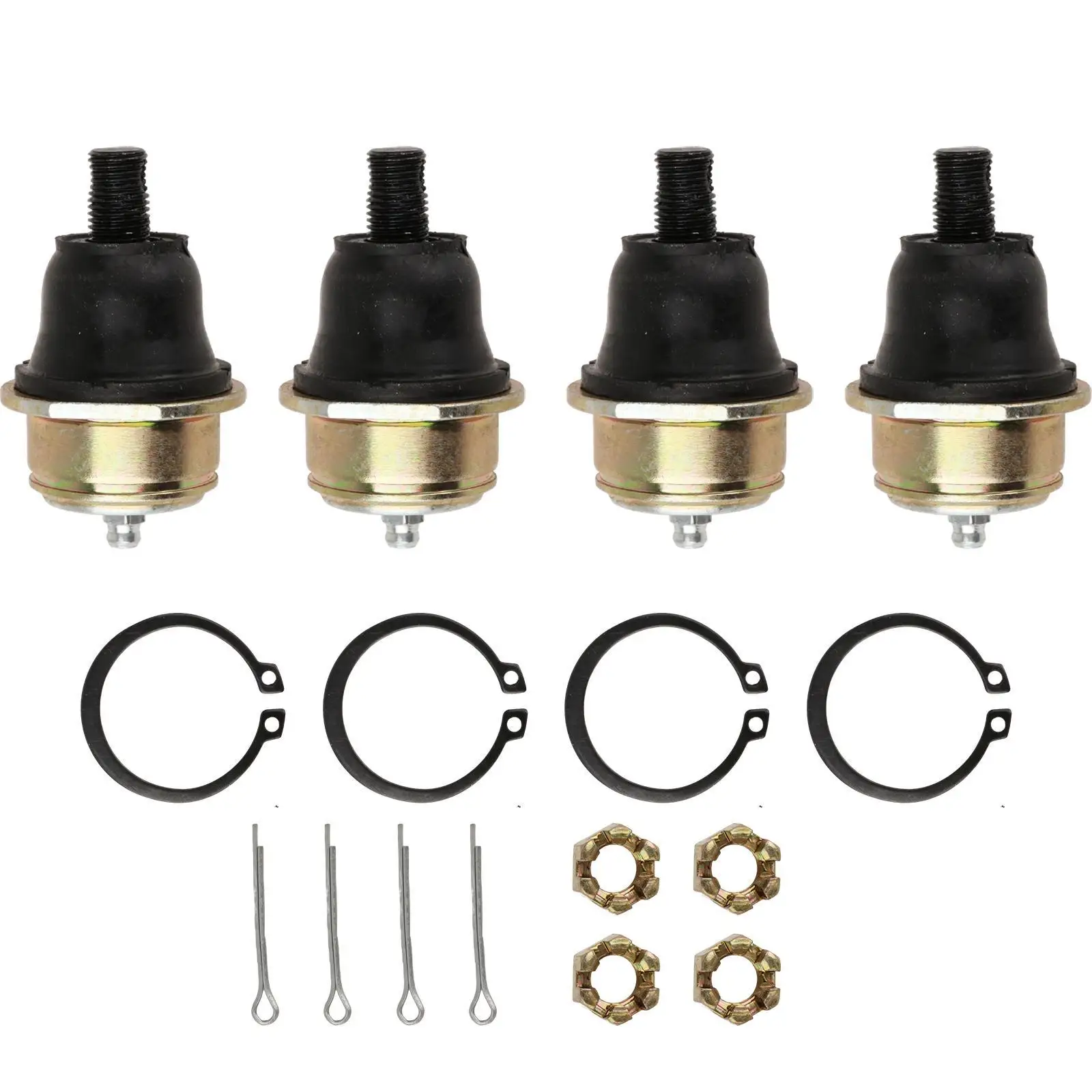 

4Pcs Complete Upper and Lower Ball Joints Set 703500082, 706200133 Directly Replace for Bombardier Can-am DS650 x Baja