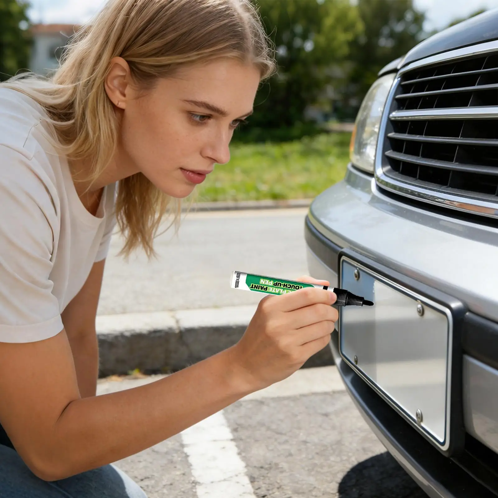 Car Scratch Pen 20ML License Plate Coating Car Scratch Removal Pen Tool For Gloss Finish Wear UV Rain Damage Vehicle SUV RV