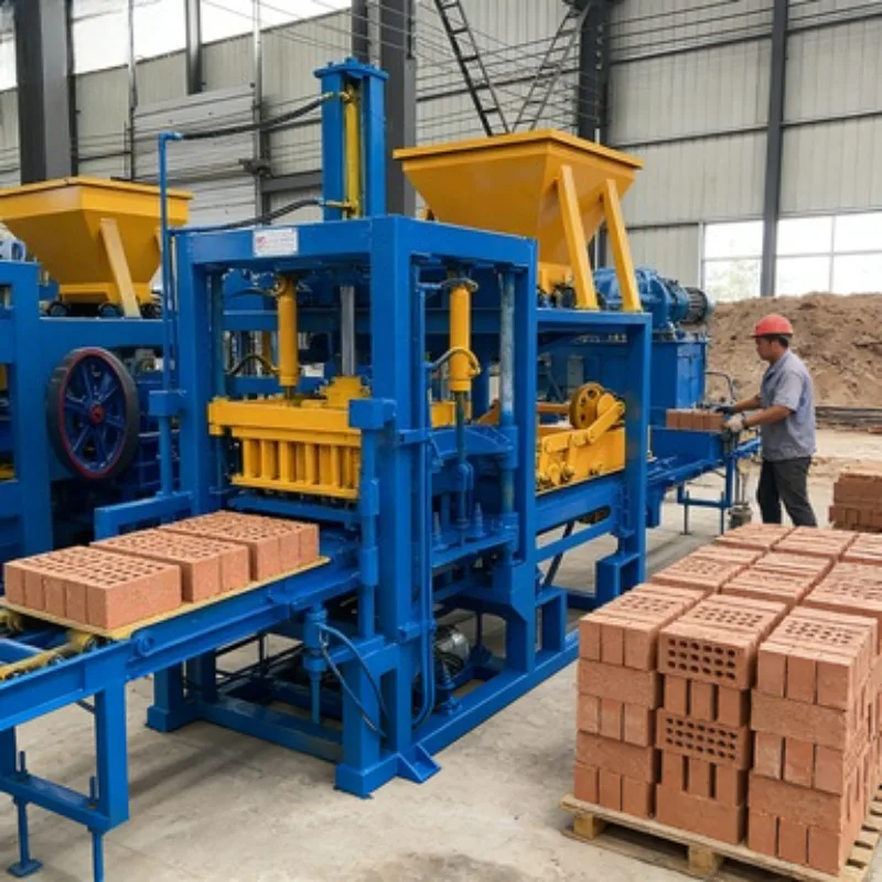 Semi Automatic Fly Ash Brick Making Machine Low Cost Block Machine with Durable Steel Frame