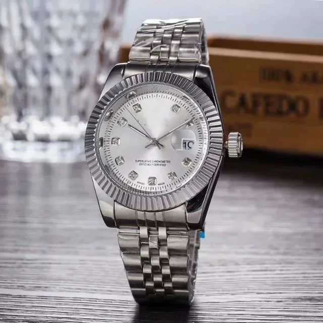 Watches for Women Simple Casual Student Fashion Quartz Diamond-Encrusted Steel Band Calendar Gold Set Men's Watch Couple