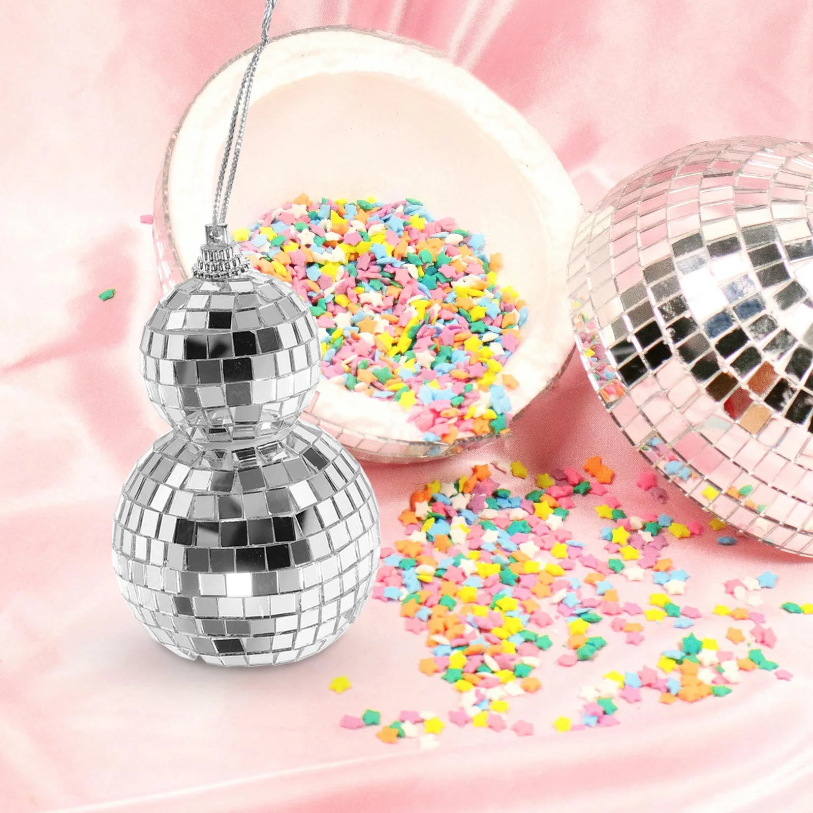 

Зеркальные шары, декоративные подвесные украшения для дискотеки, надувные украшения для вечеринок, мини-украшения