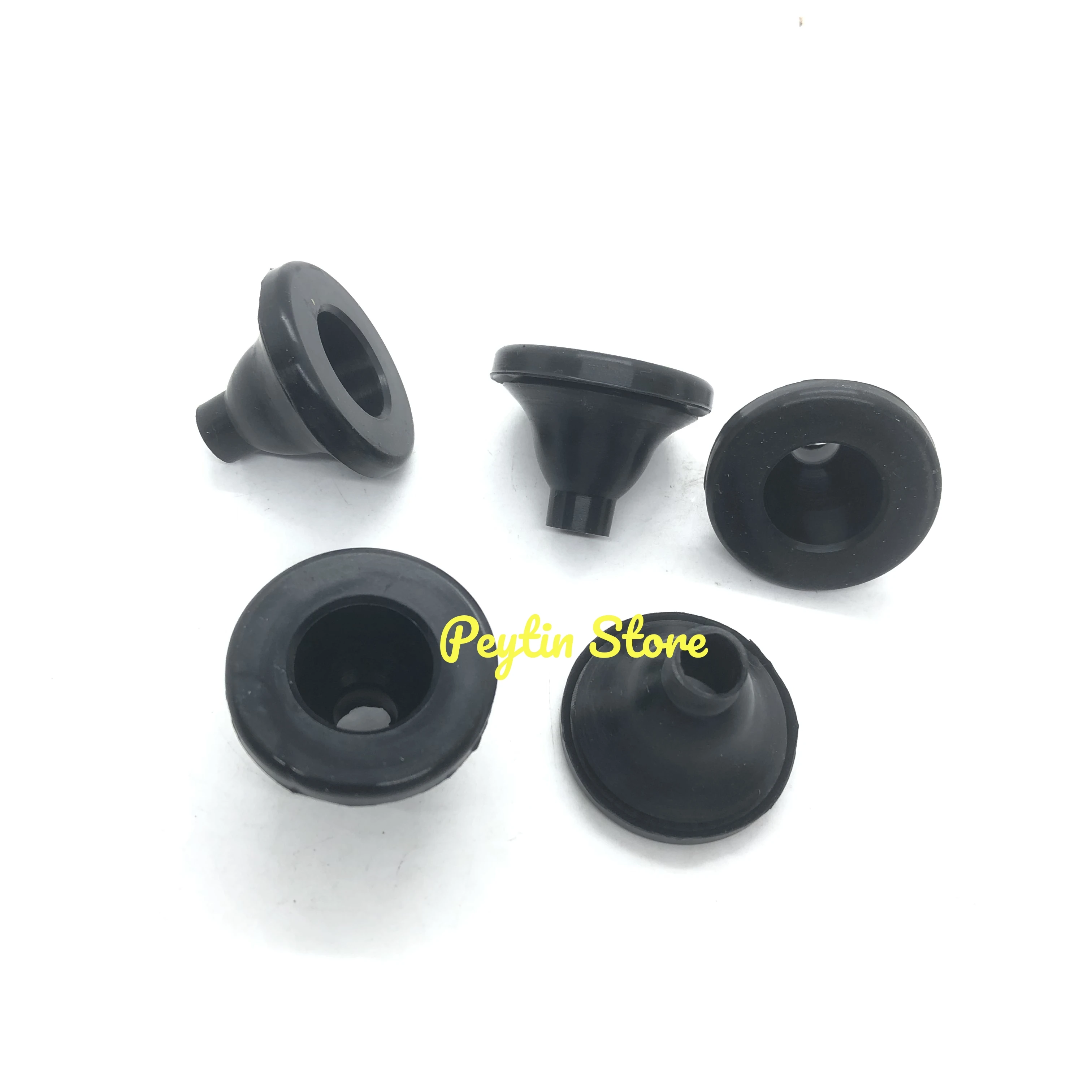 5Pcs Sheet Metal Hole 31mm Black Rubber Sealing Sleeve for Dust-proof Wire Passing of Automobile Harness