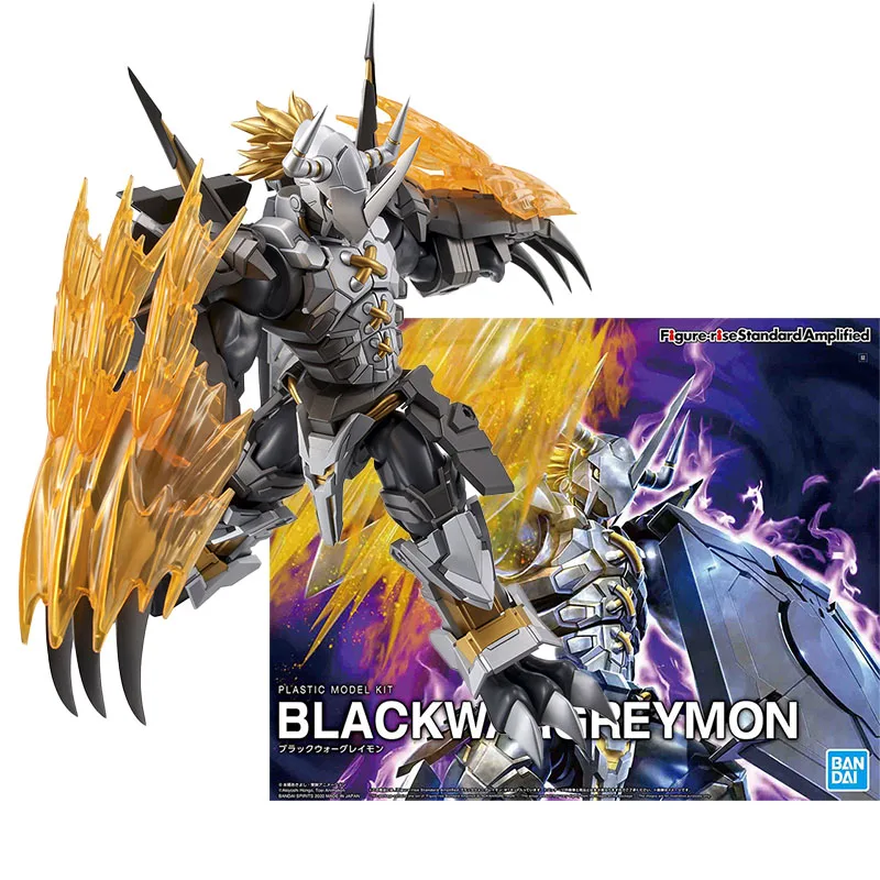 

Bandai Genuine Figure Digimon Adventure Model Kit Figure-rise Standard Amplified Black War Greymon Model Action Figure Boys Toys